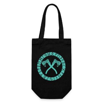 Nordic Cross Axes - Gift Bag for Bottles - black - Front