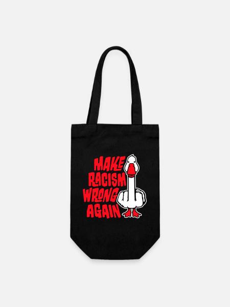 Goose Make Racism Wrong Again Militant du Majeur - Sac à bouteille - noir