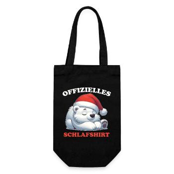 Chemise de nuit officielle Ours polaire de Noël - Sac à bouteille - noir - Devant