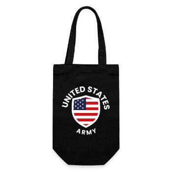 US Army Shield Flag Emblem - Geschenkbeutel für Flaschen - Schwarz - Vorne