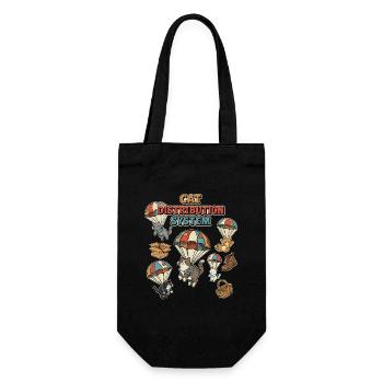 Cat Distribution System - Gift Bag for Bottles - black - Front