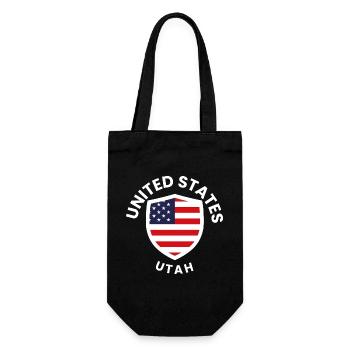 Bouclier des États-Unis de l’Utah - Sac à bouteille - noir - Devant