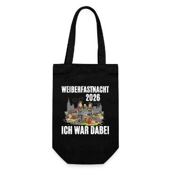 Weiberfastnacht 2026 - Gift Bag for Bottles - black - Front