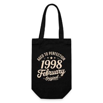 Février 1998 - February 1998 - Gift Bag for Bottles - black - Front