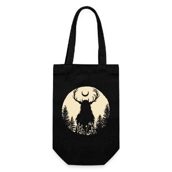 Mondhexe Moonwitch - Geschenkbeutel für Flaschen - Schwarz - Vorne