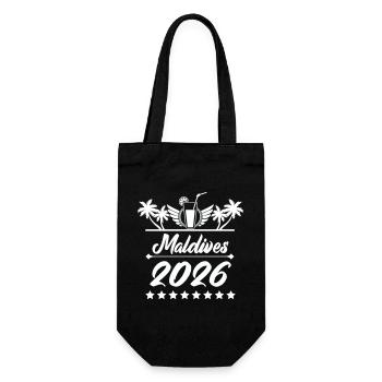 Rêve de plage Maldives 2026 - Sac à bouteille - noir - Devant