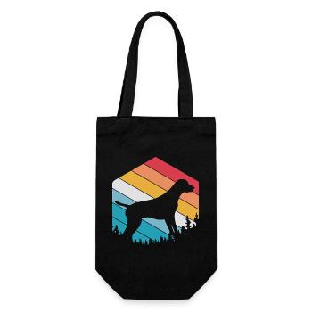 German Pointer Dog German Shorthair - Gift Bag for Bottles - black - Front
