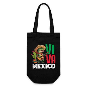 Mexiko Stolz & Heimat Mexikaner Mexico Flagge - Geschenkbeutel für Flaschen - Schwarz - Vorne