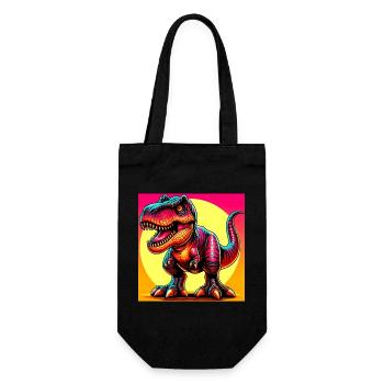 dinosaure - Sac à bouteille - noir - Devant