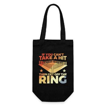 Boxer joke - Gift Bag for Bottles - black - Front