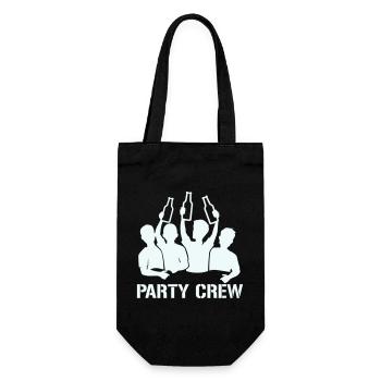 Bottle Raise Party Crew - Gift Bag for Bottles - black - Front