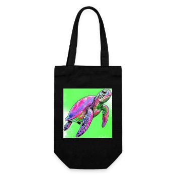 tortue - Sac à bouteille - noir - Devant