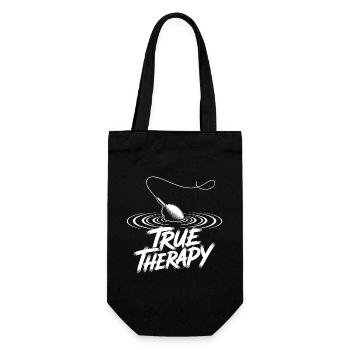 Fishing My Therapy - Gift Bag for Bottles - black - Front