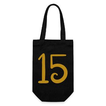15 - Gift Bag for Bottles - black - Front