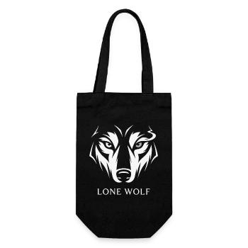 LONE WOLF - Geschenkbeutel für Flaschen - Schwarz - Vorne