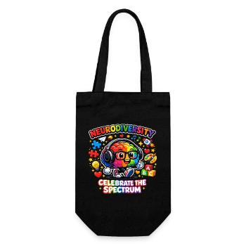Neurodiversity Autism Stars Child - Gift Bag for Bottles - black - Front