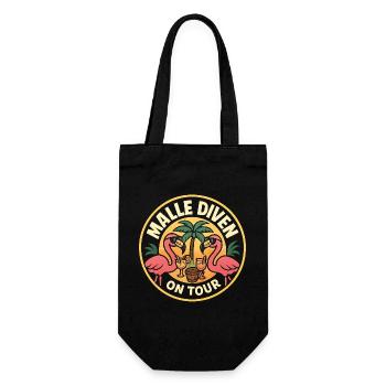 Malle Divas On Tour Women's Flamingo Mallorca Party - Gift Bag for Bottles - black - Front