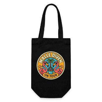 Malle Divas On Tour Women's Flamingo Mallorca Party - Gift Bag for Bottles - black - Front