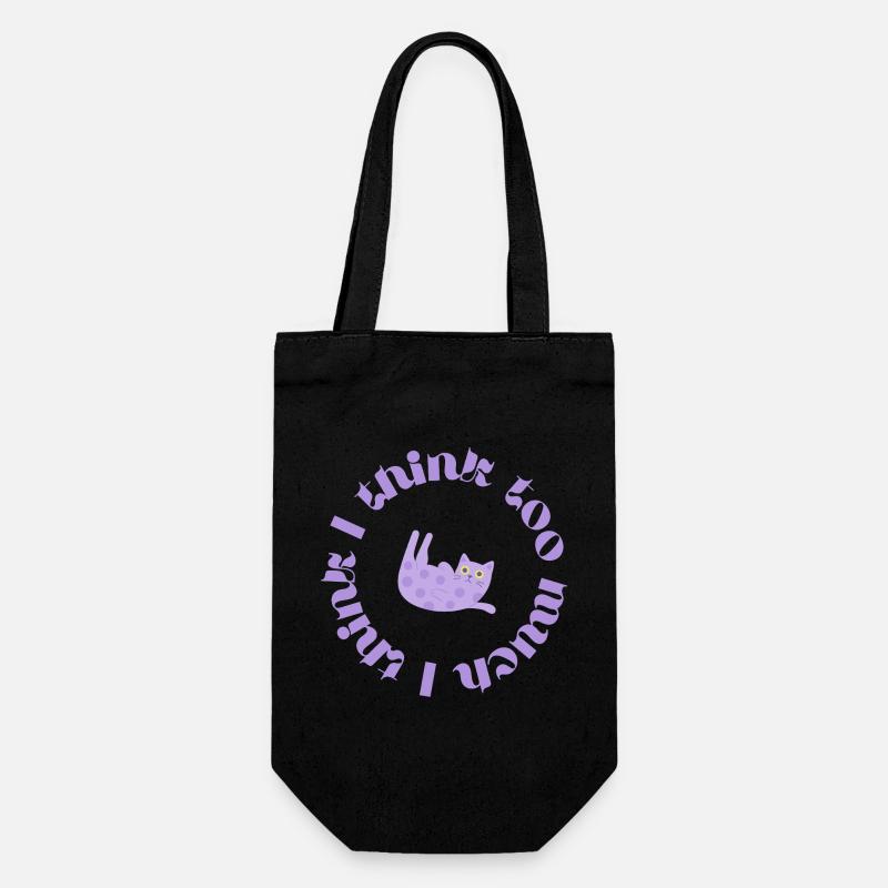 Je pense trop #2 - Sac à bouteille - noir