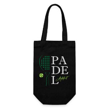 Padel_Addict - Geschenkbeutel für Flaschen - Schwarz - Vorne
