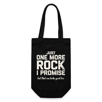 Geology Stone Search Gift for Naturalist - Gift Bag for Bottles - black - Front