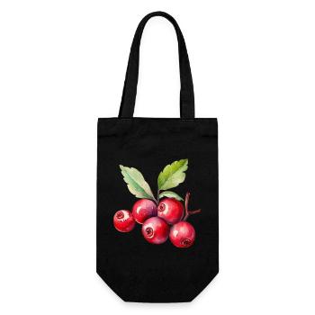 Cranberry Kostüm Karneval Fasching Rot Cranberries - Geschenkbeutel für Flaschen - Schwarz - Vorne