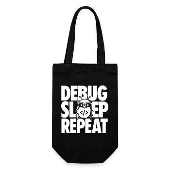 Debugging Programmierer Spruch für IT Nerds - Geschenkbeutel für Flaschen - Schwarz - Vorne