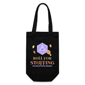 Roll-for-Stuffing-lustiges Thanksgiving-Tabletop - Geschenkbeutel für Flaschen - Schwarz - Vorne