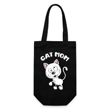 Cat Mom - Cat - Cats - Kittens - Hangover - Animal - Gift Bag for Bottles - black - Front