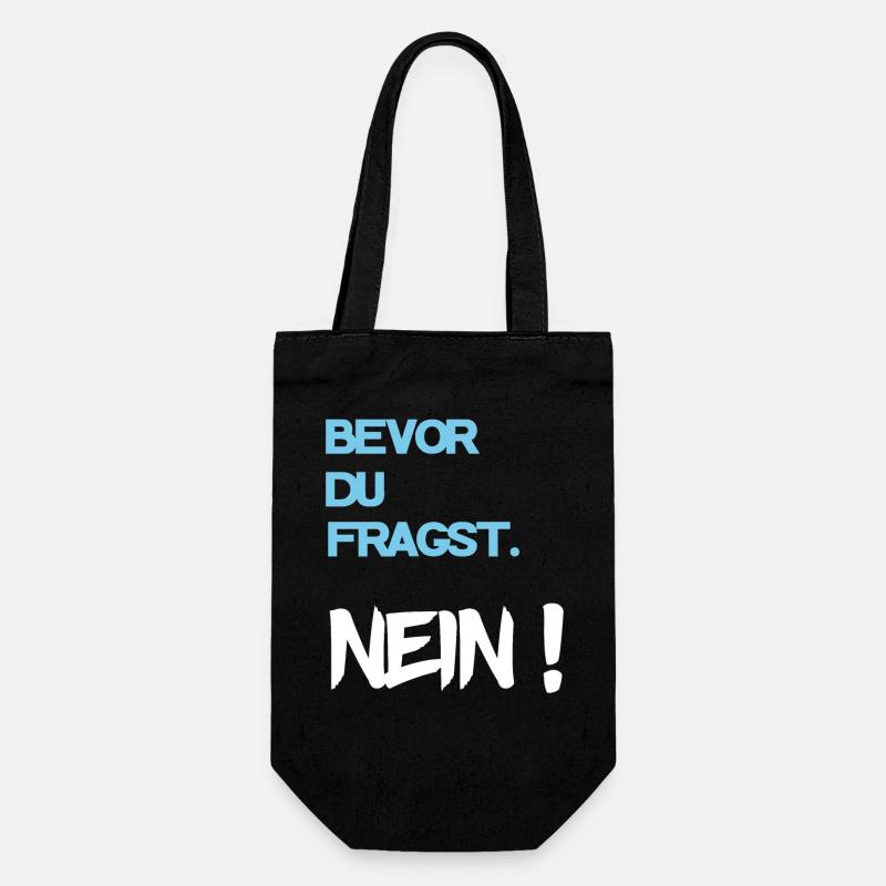 Cooler Spruch - Geschenkbeutel für Flaschen - Schwarz
