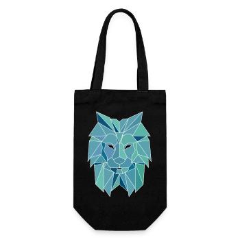 Polygone Lion - Sac à bouteille - noir - Devant
