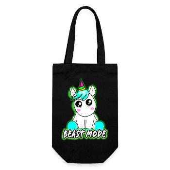 Beast mode - Geschenkbeutel für Flaschen - Schwarz - Vorne