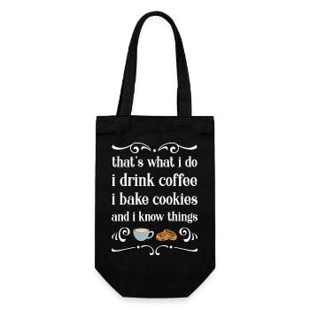 Baking baker baker - Gift Bag for Bottles - black - Front