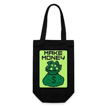 Money Maker Shield - Gift Bag for Bottles - black - Front