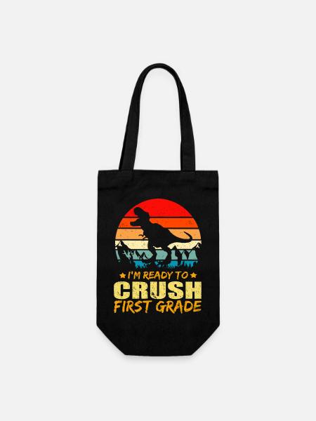 T-Rex Préhistoire Vintage Warrior - Sac à bouteille - noir