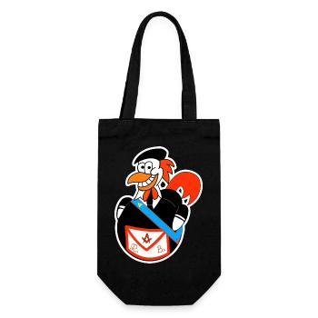 REAA - Ancient and Accepted Scottish Rite - Gift Bag for Bottles - black - Front
