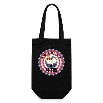 USA, étoiles et ceintures - Sac à bouteille - noir - Devant