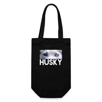 Husky - Gift Bag for Bottles - black - Front