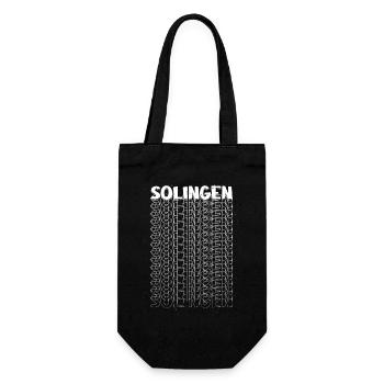 Solingen Deutschland Stadt Schrift Skyline Heimat - Geschenkbeutel für Flaschen - Schwarz - Vorne