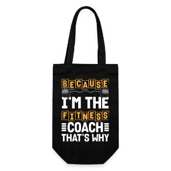 Gym Bench Press Training - Gift Bag for Bottles - black - Front