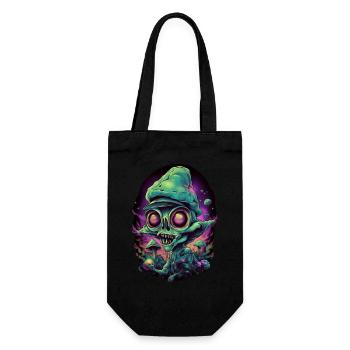 Trippy Alien - Sac à bouteille - noir - Devant