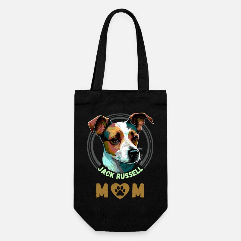 Jack Russell Mom - Sac à bouteille - noir