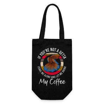 Aquarium Aquarists under water sea creatures - Gift Bag for Bottles - black - Front