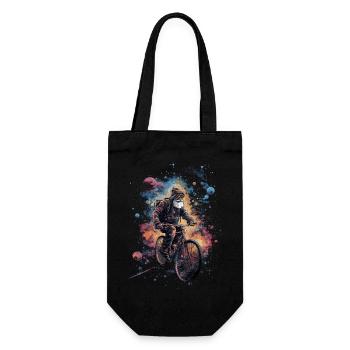 Happy Bicycle Day - Old Man Trippy Motiv - Gift Bag for Bottles - black - Front