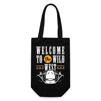 Western Bandit Rodeo - Geschenkbeutel für Flaschen - Schwarz - Vorne