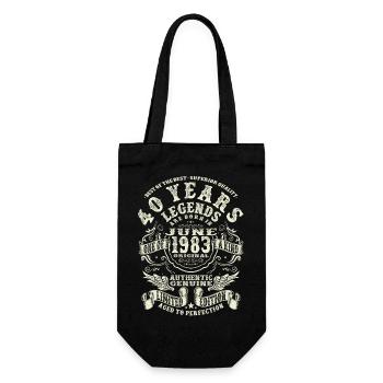 Legends are born in june 1983 - 40 years old - Gift Bag for Bottles - black - Front