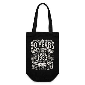 Légende née en juin 1933 - 90 ans - Sac à bouteille - noir - Devant