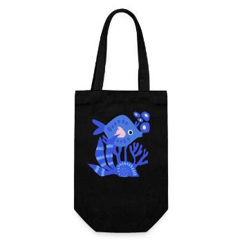 Underwater - Gift Bag for Bottles - black - Front
