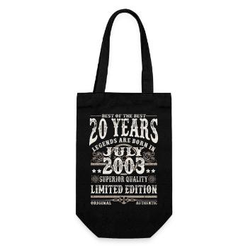 légendes nées en juillet 2003 - 20 ans - Sac à bouteille - noir - Devant