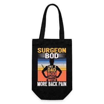 Surgeon Bod Like A Dad Bod Surgery Specialist - Gift Bag for Bottles - black - Front
